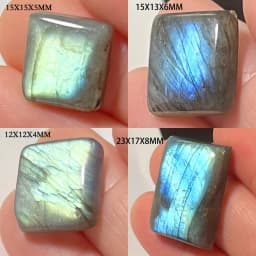 Wholesale Natural Stone Loose Beads Irregular Shape Bead Blue Purple Labradorite Cabochon 2-4Pcs/Lot