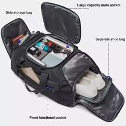 BANGE Gym bag for Men Suitcase Multifunction Backpack Large Waterproof Anti-stain Men Duffle Bag Travel Hand Luggage Bags New