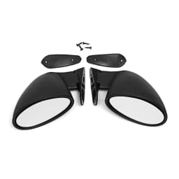 2x California Style Car Racing Side Wing Mirror Universal Classic Retro Bullet Rearview Mirror Kit For Car Replacement