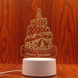 3D Lamp Acrylic USB LED Night Lights Neon Sign Lamp Xmas Christmas Decorations for Home Bedroom Birthday Decor Wedding Gifts