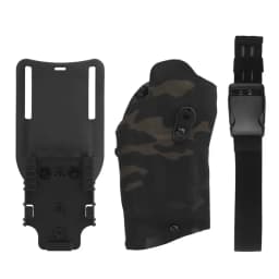Tactical Pistol Holster for P320 Compatible X300 Flashlight Right Hand Hunting Shooting Drop Leg Holsters with Thigh Strap