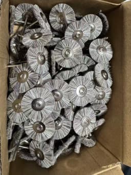 144PCS/100PCS Abrasive Brushes Wheel Set 19mm 22mm 25mm Jewelry Polishing Mop for Dremel Drill 2.35mm Shank Grinding Wheels