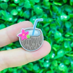 1-23Pcs Parrot Aloha Hawaii Summer Vibes DIY Kids Shoes Button Charms Hula Flowers PVC Buckle Clog Decorations