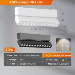 Ultra Slim Magnetic Track Light 6mm Surface Mounted Ceiling Rail Home Flood Grille Spot DC48V Modern LED Lamp Black White