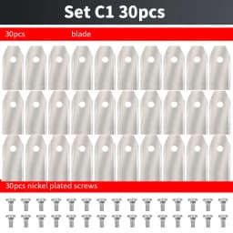 Extended Robot Replacement Blade Stainless Steel 43mm Blade for Robotic Lawn Mower, Double Cutting Effect Increase Efficiency