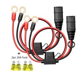 1/2PCS M10/M6 Silicone Cable Car Plug Fast Charging Connector Cable for NOCO GC008 X-Connect Cable Eyelet Terminal Connector