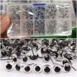 100PCS Creative 3-12mm Dolls Glass Eyes Glass Needle Felting Eyes DIY Accessories Safety Eye