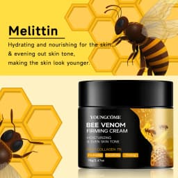 Premium Bee Venom Cream Face Neck Collagen Boost Skin Firming Lifting Natural Hydrating Moisturizer Non Greasy Gentle Care Impro