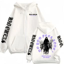 Bad Omens Do You Feel Love Zip Up Hoodies Men Women Harajuku Gothic Jacket Sweatshirt Coat Aesthetic Streetwear Zipper Pullovers
