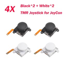 2/4/10pcs K-SILVER JS19 TMR Electromagnetic Joystick for Switch/NS OLED JoyCon NS Lite Replacement 3D Analog White ThumbStick