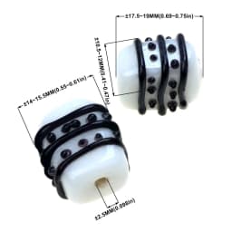 Black Color Series 2/4/6PCS/LOT Mixed Style Handmade Lampwork Glass Beads For Crafts Charm Bracelets/Earring DIY Jewelry Making