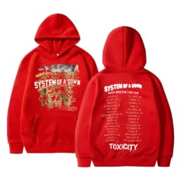 Rock Band System of A Down Toxicity Tour Hoodie Men Women Gothic Punk Vintage Hooded Sweatshirt Men's Fleece Oversized Hoodies