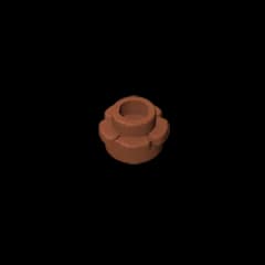 Gobricks GDS-1436 Plate, Round 1 x 1 with Flower Edge (5 Petals) compatible with lego 24866 pieces of children's DIY