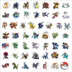 100Pcs Pokemon Stickers Set Waterproof for Cup Laptop Skateboard Decal Gift