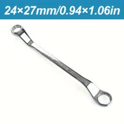 1pc Chrome Vanadium Steel Dual Head Dual-purpose Plum Wrench Auto Repair Wrench Tool Eye Wrench Repair Hardware Tool Plum Wrench