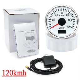 HD 52MM GPS Speedometer 30/60/80/120/200 Km/h Boat Car Truck Speed Gauge Meter 7 Color Backlight With GPS Antenna 9-32V