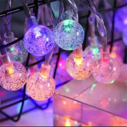 LED Bubble Ball String Lights USB/Battery Operated Indoor Fairy Light for Wedding Holidays New Year 2026 Decorations10/20/40LED
