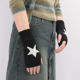 Knitted Half Finger Gloves Women's Warm Soft Winter Mittens for Girl Guantes Y2K Sleeve Girls Lolita Goth Fingerless Gloves