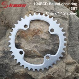 Deckas 104BCD Round Narrow Wide Chainring MTB Mountain Bike Bicycle 104BCD 32T 34T 36T 38T Crankset Tooth Plate Parts 104 BCD