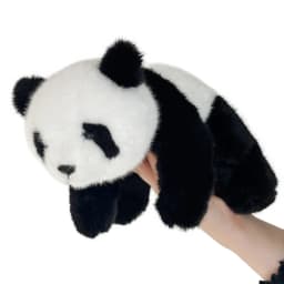 30cm Cute Panda Plush Toy Realistic Weighted Stuffed Animal Panda Soft Doll Hugging Companion Toy Child Birthday Christmas