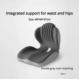 Solvath 2026 New Lumbar Support Memory Foam Cushion Ergonomic Pressure Relief Pad Comfort Sitting for Sedentary Use