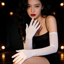 New Sexy Stretch Mesh Gloves Thin Transparent 55cm Extended Sun Protection Breathable Lace Halloween Dress Accessories Gloves