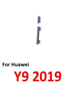 For Huawei Y9 2019 Phone New Power Volume Button On Off Up Down External Key Internal Flex Cable Parts Black Green Blue