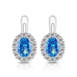 Exquisite Ice Flower-Cut Pigeon Egg 925 Sterling Silver Earrings with High-Carat Diamond Egg-Shaped Earrings for Ladies' Jewelry