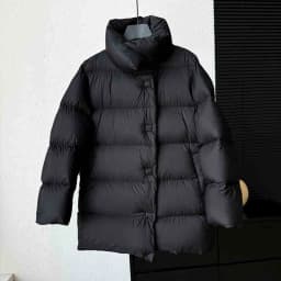 Janveny2025 New Winter Light Soft Warm White Duck Down Jacket Women Stand up Collar Short Puffer Jacket Fashion Puff Loose Parka
