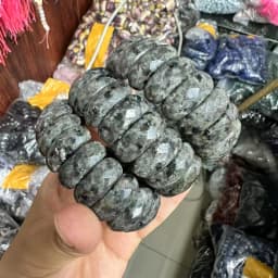 AAA Natural Stone Good Quality Black Onxy Crystal Strawberry Sodalite 12*24mm Bracelet Bangle Charm Fashion Couple Gift Jewelry