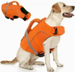 High Buoyancy Dog Life Jacket Adjustable Safety Flotation Vest For Small Medium Large Dogs Swimming Activities
