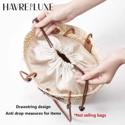Drawstring Bag Organizer Insert Three-dimensional for Basket Picotin Straw Woven Bag Support Inner Liner Orderly Bags Accessorie