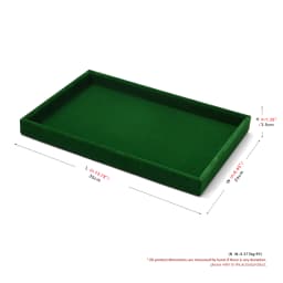 Emerald Green Velvet Jewelry Display Storage Trays Set Multi-grid Organizers for Display Rings Necklaces Earrings Jeweler Retail