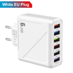 3.1A 6Ports USB Charger Fast Charging Mobile Phone Adapter For iPhone Samsung Xiaomi Huawei Multi Port Quick Charge Wall Charger