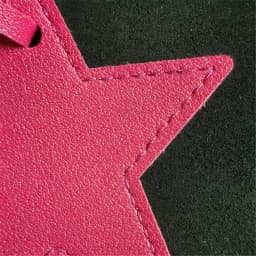 8cm PU Leather Patch Five-Pointed Star Keychain Star Decoration For Embellishing Bag Clothing Lanyard