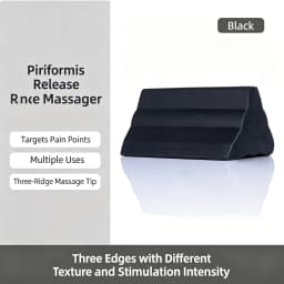 Piriformis Massage Roller with 3 Different Heads for Targeted Trigger Point Pressure Relieve Pain and Tightness in The Low Back