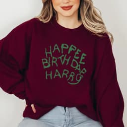 2026 retro Happee Birthdae Harry Sweatshirt Magic Wizard Sweater Wizard School Hoodie Unisex Long Sleeves Crewneck Sweatshirts