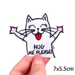 Animal Cat Possum Fox Patch Cartoon Embroidery Patch Iron On Patches For Clothing Thermoadhesive Patches On Clothes Sewing Badge