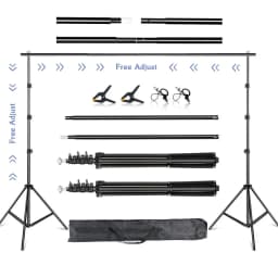 Photo Video Studio Backdrop Background Stand Photography Muslin Backgrounds Picture Canvas Frame Support System With Carry Bag