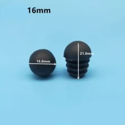 12Pcs Plastic Round Tube Plug 16-50mm Pipe End Caps Non Slip Chair Leg Foot Dust Cover Floor Protector Pad Furniture Accessories