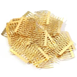 10Pcs/pack 5 8 10 Teeth Metal Hair Comb Clip Simple Side Hairpin for Women Bridal Ornament Decorative Wedding Hair Accessories