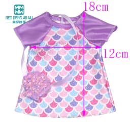 Mini Toys Doll Clothes 35cm 14inch Born Doll Fashion Blankets Dresses Onesies Suit Girl Gift