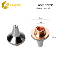 Praylee All Types Laser Nozzles Single/Double Layers Dia.28/D32mm for Raytools Precitec WSX HSG Bodor HANS Fiber Cutting Machine