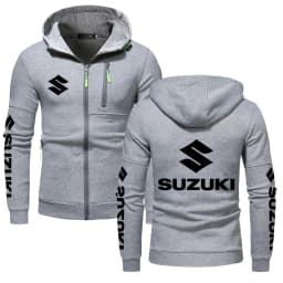 Suzuki Logo Motorcycle Racing Team Men Zip Up Hoodie 2026 New Casual Male Sweatshirt Spring Autumn Sports Men's Jackets Coat