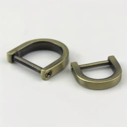 2pcs D-Rings Screw in Shackle Horseshoe U Shape D Ring for DIY Leather Strap Craft Purse Replacement Accessories
