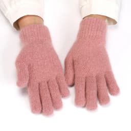 New Winter Thickened Solid Full Finger Gloves Women Men Autumn Knitted Mittens Hand Warmer Gloves Outdoor Cycling Soft Gloves