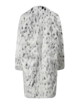 LGRQ 2026 Winter Fur Coat Women's Medium Long Waistless Spotted Long Sleeve Fake Fox Polka Dots Jacket Female Windbreaker WV9630