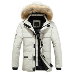 Men Thick Casual Turn Down Collar Mens Winter Jackets Parkas Coats Mens Winter Coats Fashion Hooded Parkas Warm Winter Jackets
