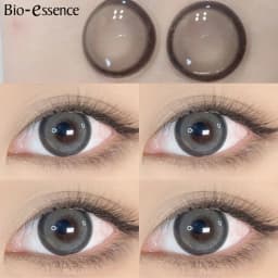 Bio-essence 1 Pair Big Eye Korean Lenses Colored Contact Lenses with Degree Myopia Lenses Green Lenses Black Lenses Prescription