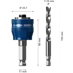 BOSCH 2608901966 EXPERT POWER CHANGE PLUS With Guided Hole Drill For Rotary /Screwdriver Impact Drill Power Tool Accessories